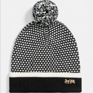 Authentic Coach Charm Knit Hat